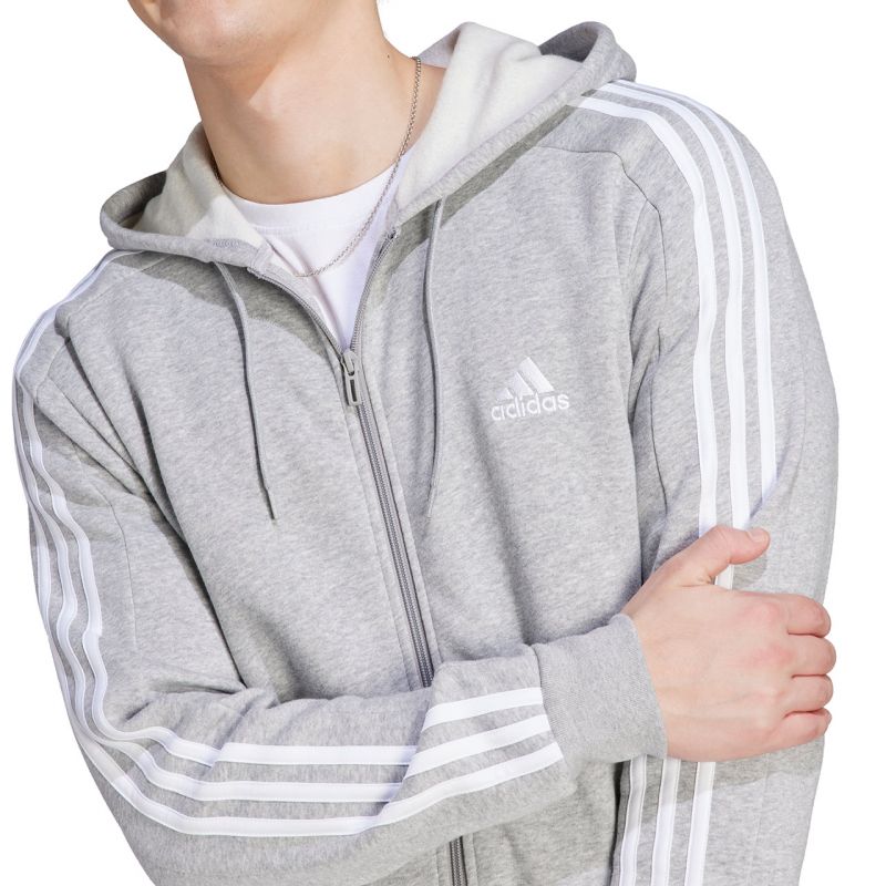 adidas Essentials Fleece 3-Stripes Full-Zip M sweatshirt IJ6479 Pulóver - Sportmania.hu