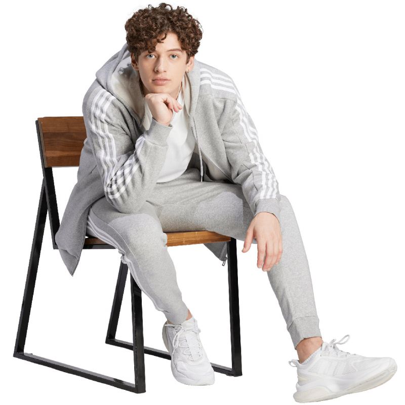 adidas Essentials Fleece 3-Stripes Full-Zip M sweatshirt IJ6479 Pulóver - Sportmania.hu