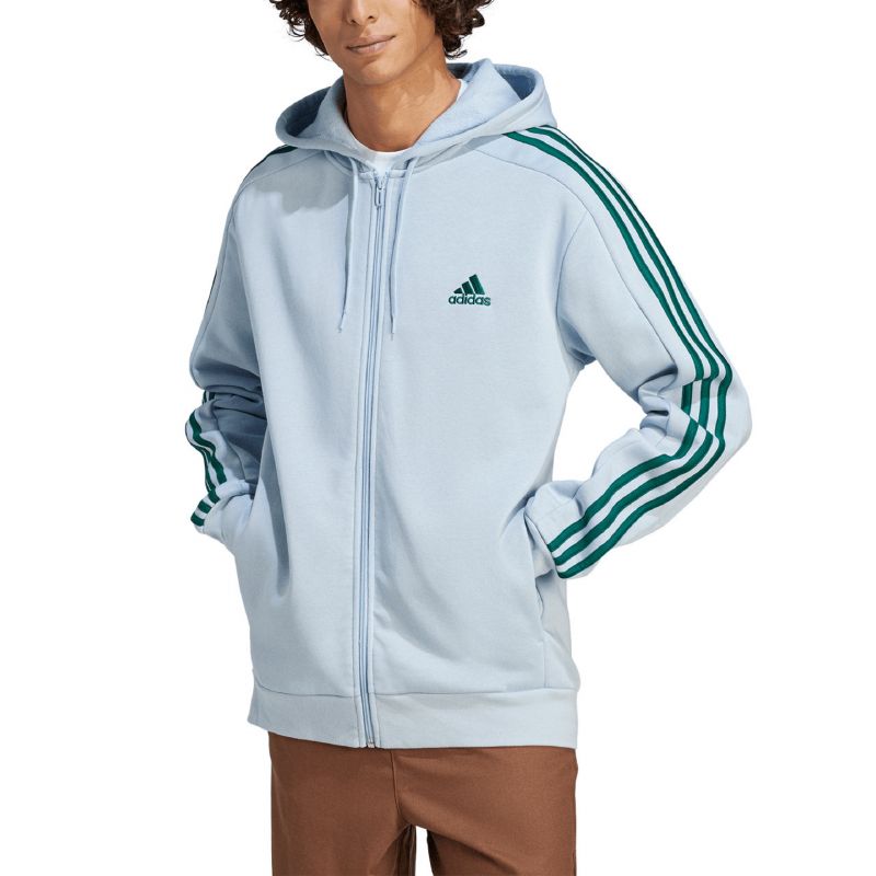 adidas Essentials Fleece 3-Stripes Full-Zip M sweatshirt IJ8932 - Sportmania.hu