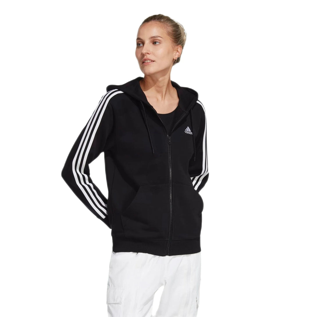 Adidas Essentials French Terry 3-Stripes cipzáros , női kapucnis pulóver - Sportmania.hu