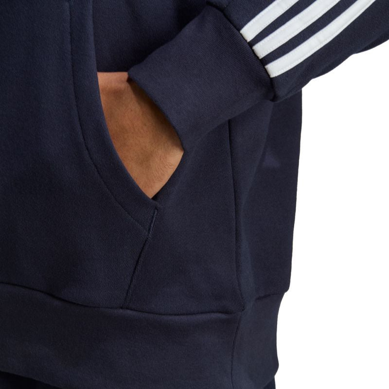 Adidas Essentials French Terry 3-Stripes férfi Kapucnis pulóver IC0436