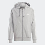Adidas Essentials French Terry 3-Stripes Full-Zip Hoodie zip pulóver férfi IC9833