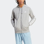 Adidas Essentials French Terry 3-Stripes Full-Zip Hoodie zip pulóver férfi IC9833