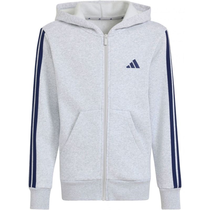 Adidas Essentials Full-Zip Hoodie for Light gyerek kapucnis pulóver, szürke