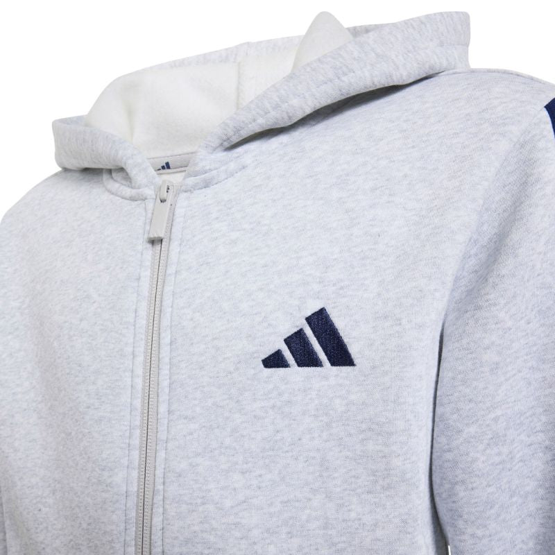 Adidas Essentials Full-Zip Hoodie for Light gyerek kapucnis pulóver, szürke