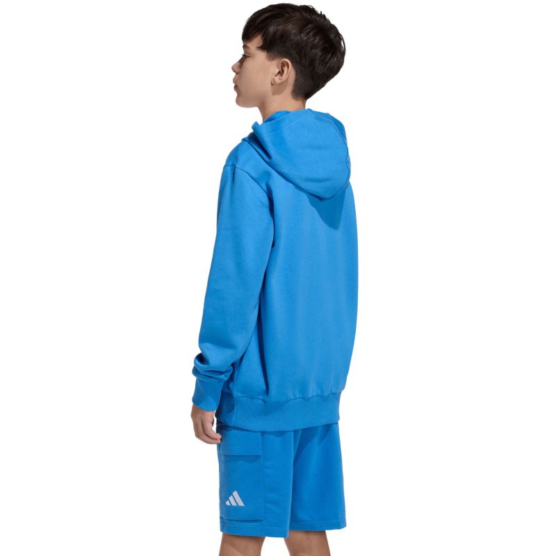 adidas Essentials Hoodie for kids KD3382 kék gyerek kapucnis pulóver