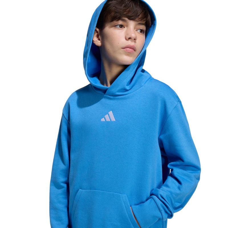 adidas Essentials Hoodie for kids KD3382 kék gyerek kapucnis pulóver