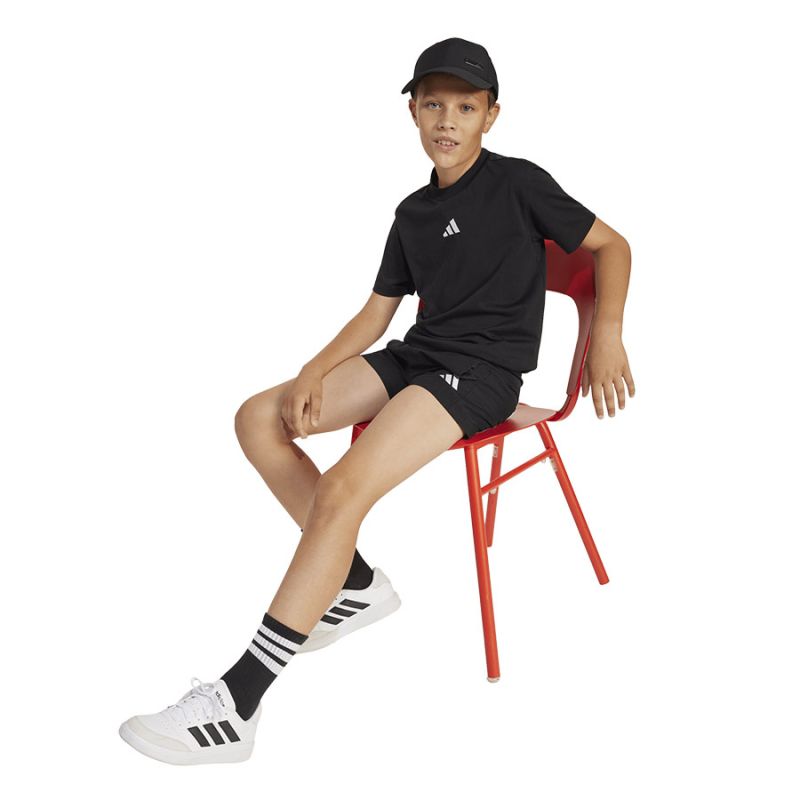 Adidas Essentials Junior T-Shirt JC9776 fekete póló, gyerek
