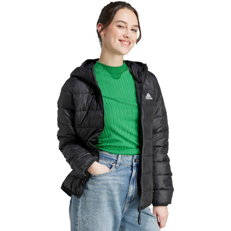adidas Essentials Light Down Hooded W Kabát női HZ5724