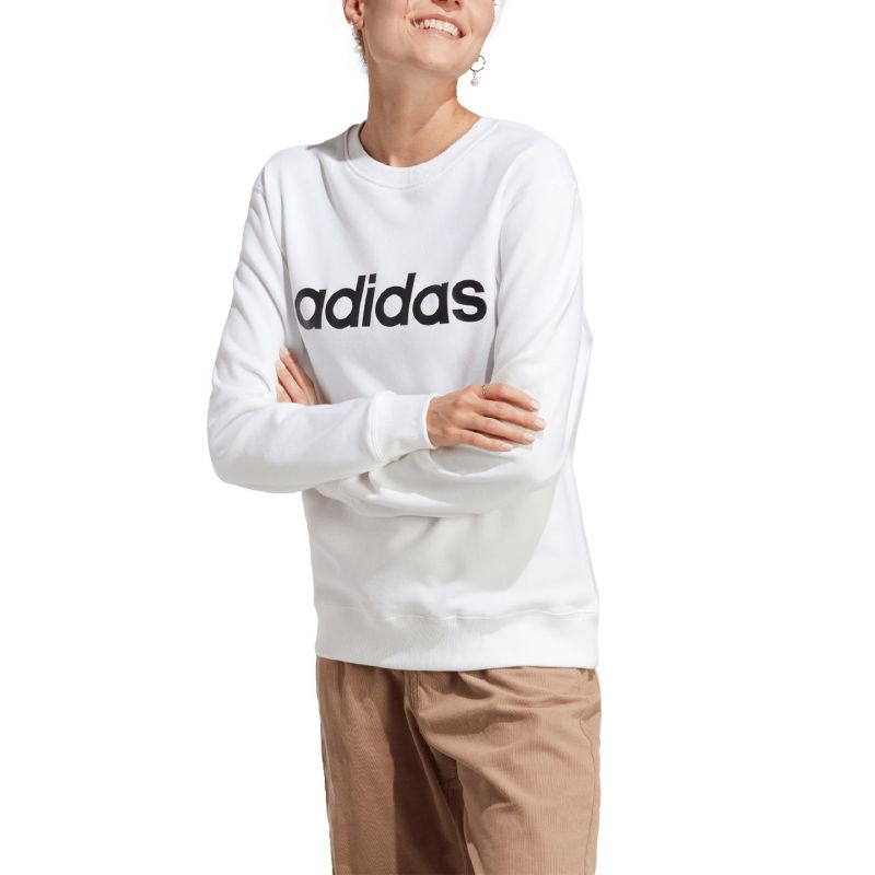 adidas Essentials Linear French Terry W sweatshirt IC6879 Pulóver - Sportmania.hu