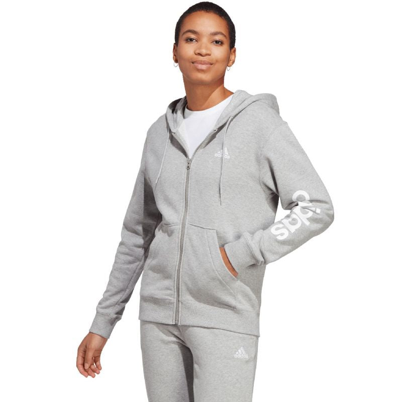 adidas Essentials Linear Full-Zip French Terry Hoodie W IC6866 Kapucnis pulóver - Sportmania.hu