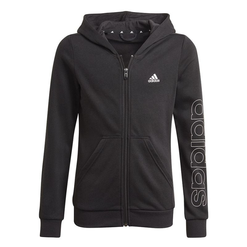 adidas Essentials Logo Full-Zip Hoodie Jr gyerek pulóver GN4050