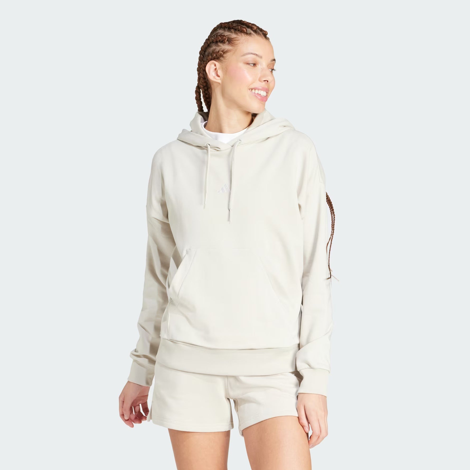 Adidas Essentials Small Logo French Terry kapucnis pulóver - Sportmania.hu