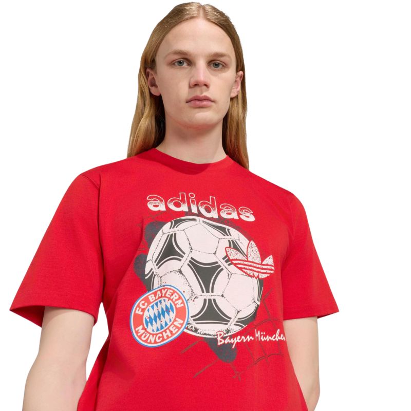 Adidas FC Bayern Munich Seasonal Graphic T-Shirt férfi póló, piros