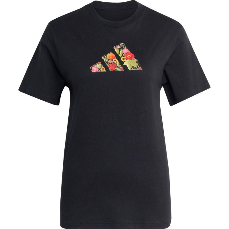 Adidas Floral Regular Graphic T-Shirt női póló, fekete