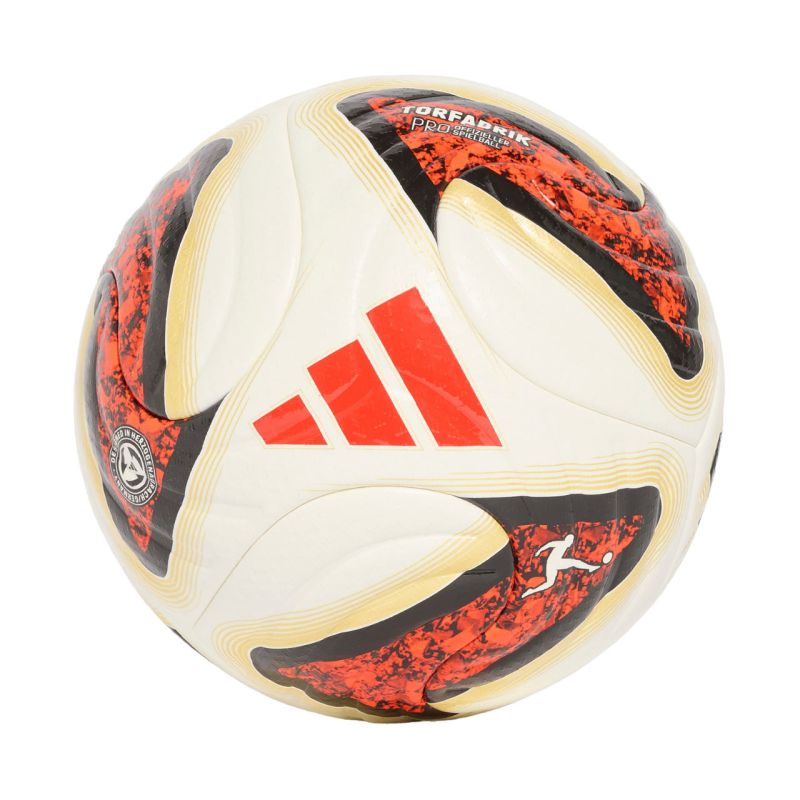 Adidas Football Bundesliga 26/27 Torfabrik Pro white-orange-gold arany labda KG6037