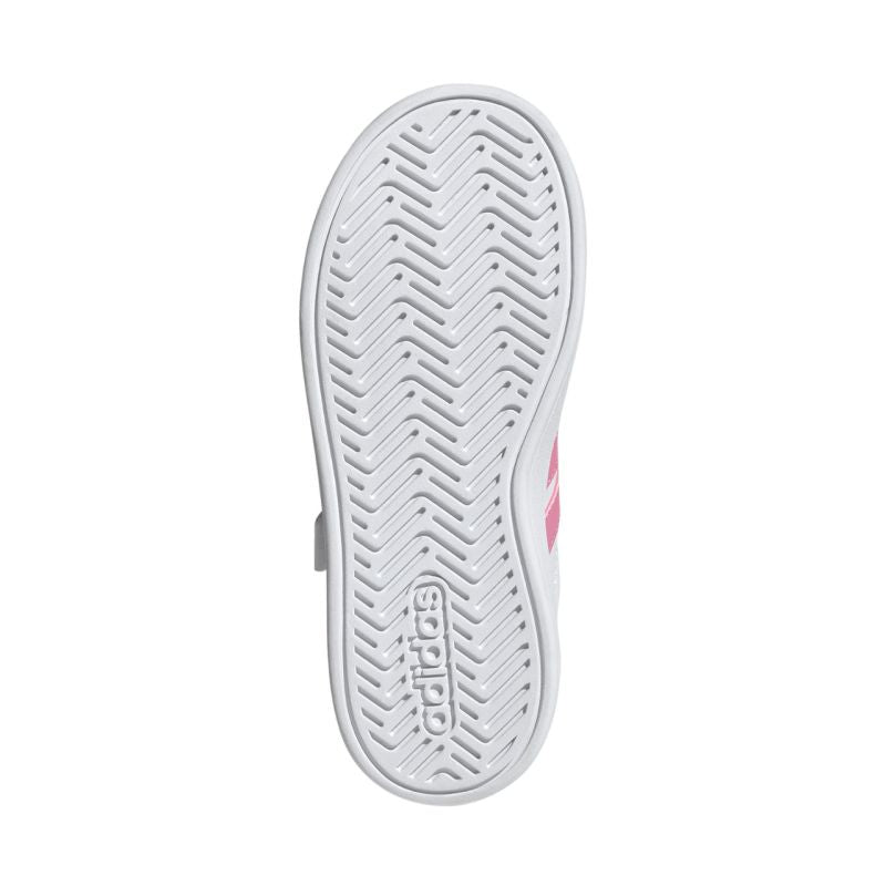 Adidas Grand Court 3.0 kids' shoes white and JP9371 rózsaszín gyerek cipő
