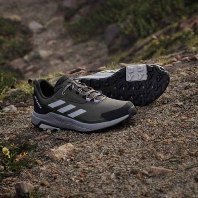 Adidas hiking TERREX Anylander – olive strata/dash /n.cargo, size: női cipő, szürke