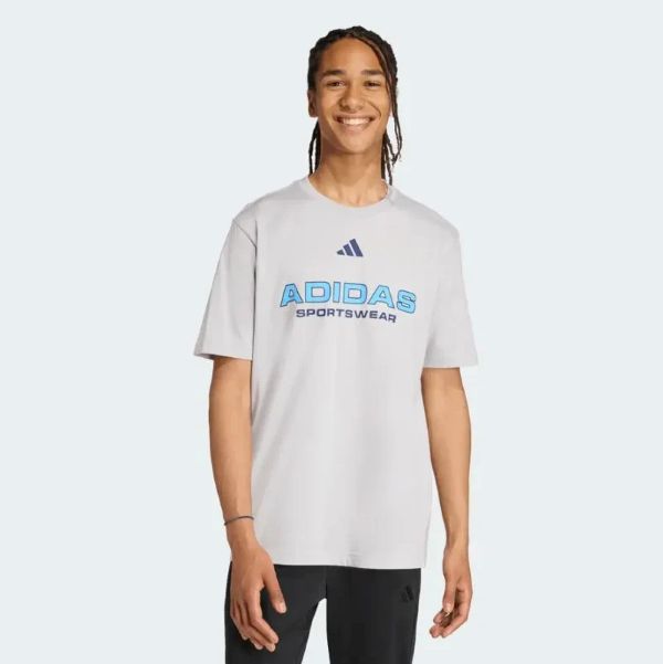 Adidas Hot Linear T fehér férfi póló