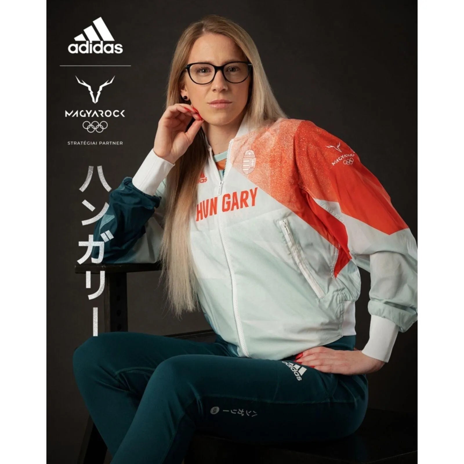 Adidas Hungary Zip dzseki, női Kapucnis pulóver