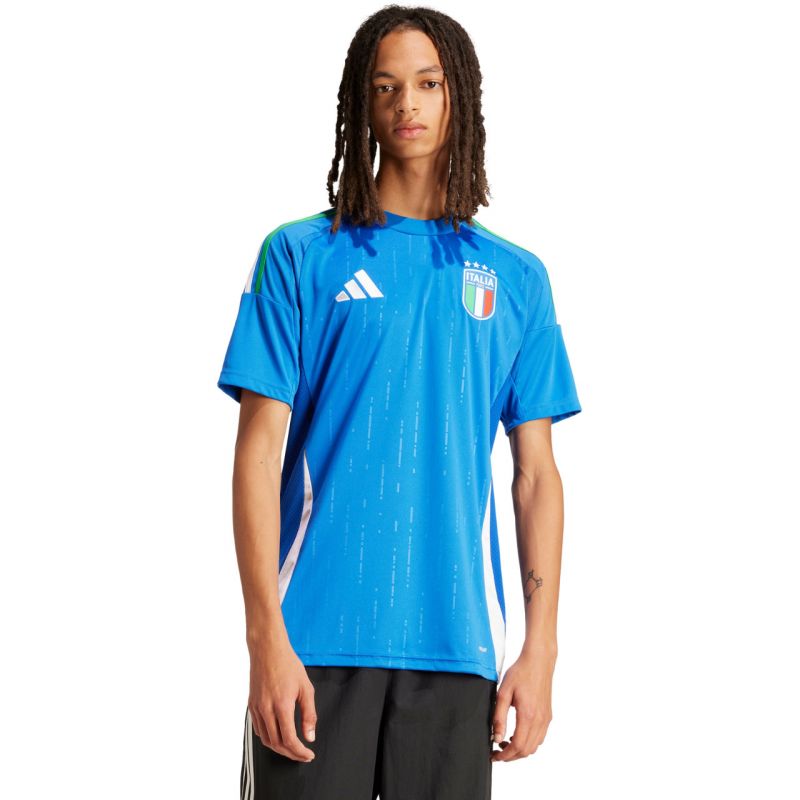 adidas Italy 24 Home men's t-shirt blue férfi IN0657