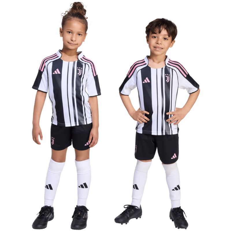 adidas Juventus 25/26 Home Kids' Kit White and fekete JN5220