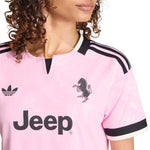 Adidas Juventus 26/27 Away Cropped Jersey Women's Pink/Black 2xs KB8842