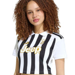 Adidas Juventus 26/27 Home Cropped Jersey White/Black női póló, fekete