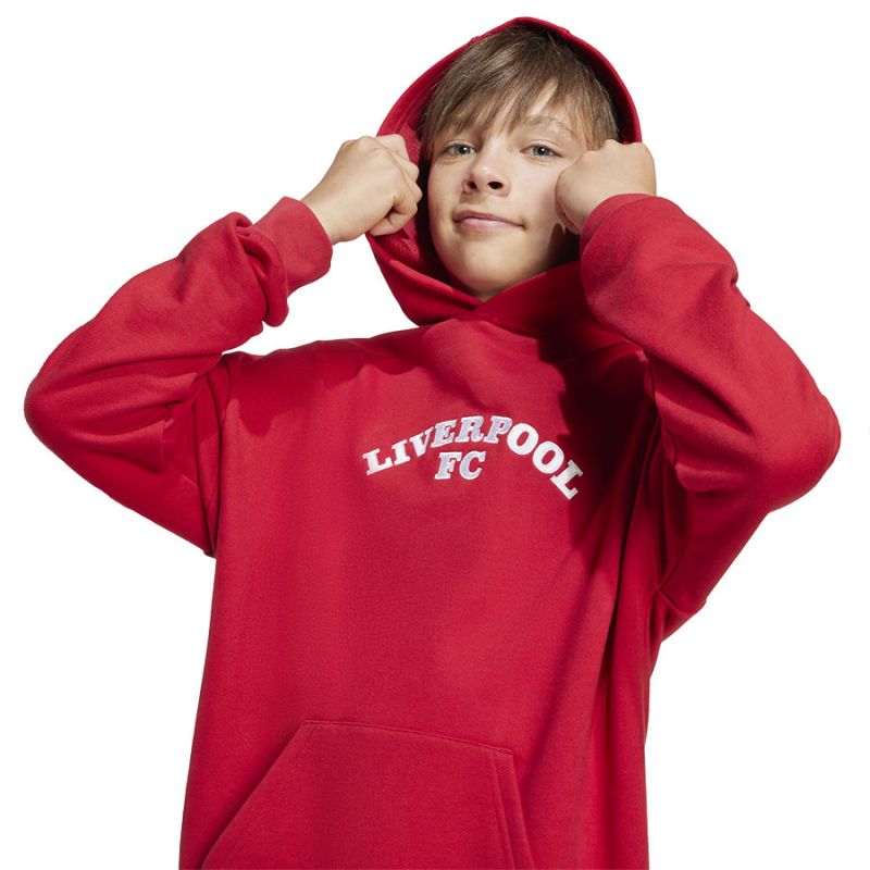 adidas Liverpool FC Hoody Junior Kapucnis pulóver, gyerek JW7879