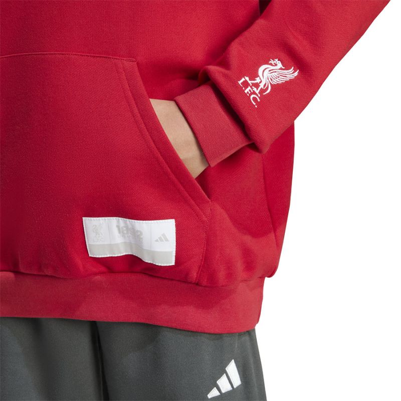 adidas Liverpool FC Hoody Junior Kapucnis pulóver, gyerek JW7879
