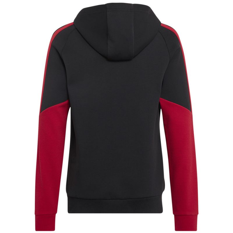 Adidas Manchester United Tiro 26 Junior sweatshirt fekete gyerek kapucnis pulóver KC4923