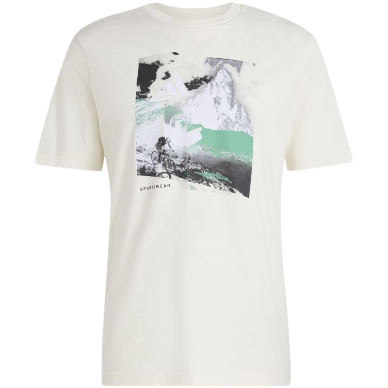 Adidas Memories of Sport Outdoor Graphic T-shirt Cream férfi póló, bézs