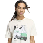 Adidas Memories of Sport Outdoor Graphic T-shirt Cream férfi póló, bézs