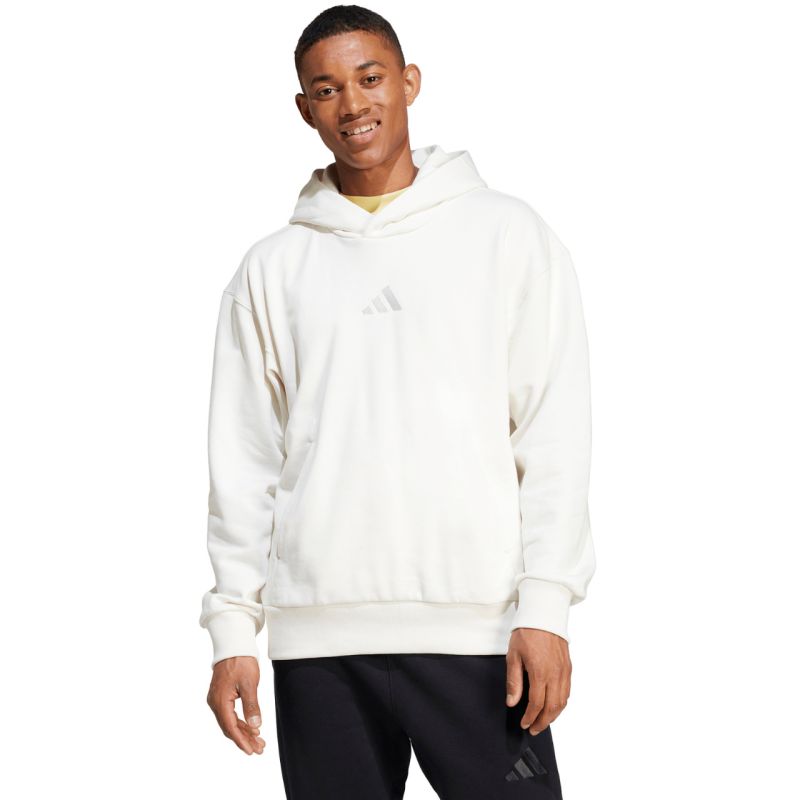 Men's adidas All Szn Fleece Hoodie White IY4121 fehér férfi kapucnis pulóver