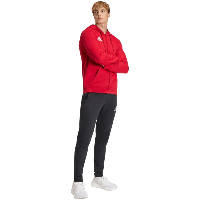 Men's adidas Entrada 26 FZ Hoody red piros férfi kapucnis pulóver KF5944