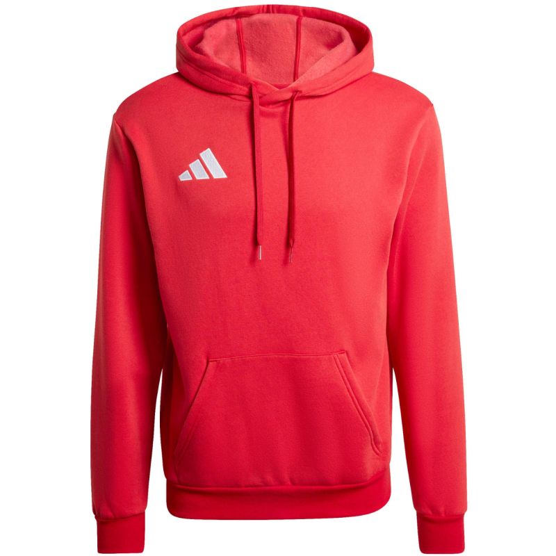 Men's adidas Entrada 26 Hoody red piros férfi kapucnis pulóver JZ6576