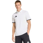 Men's adidas Entrada 26 póló T-shirt fehér férfi galléros póló JZ6661