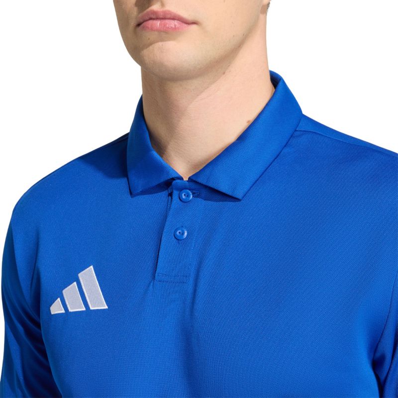 Men's adidas Entrada 26 póló T-shirt kék férfi galléros póló JZ6665