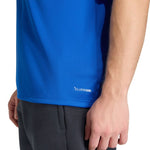 Men's adidas Entrada 26 póló T-shirt kék férfi galléros póló JZ6665