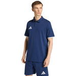 Men's adidas Entrada 26 póló T-shirt navy kék férfi galléros póló JZ6663