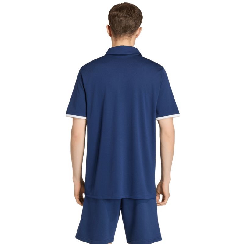 Men's adidas Entrada 26 póló T-shirt navy kék férfi galléros póló JZ6663