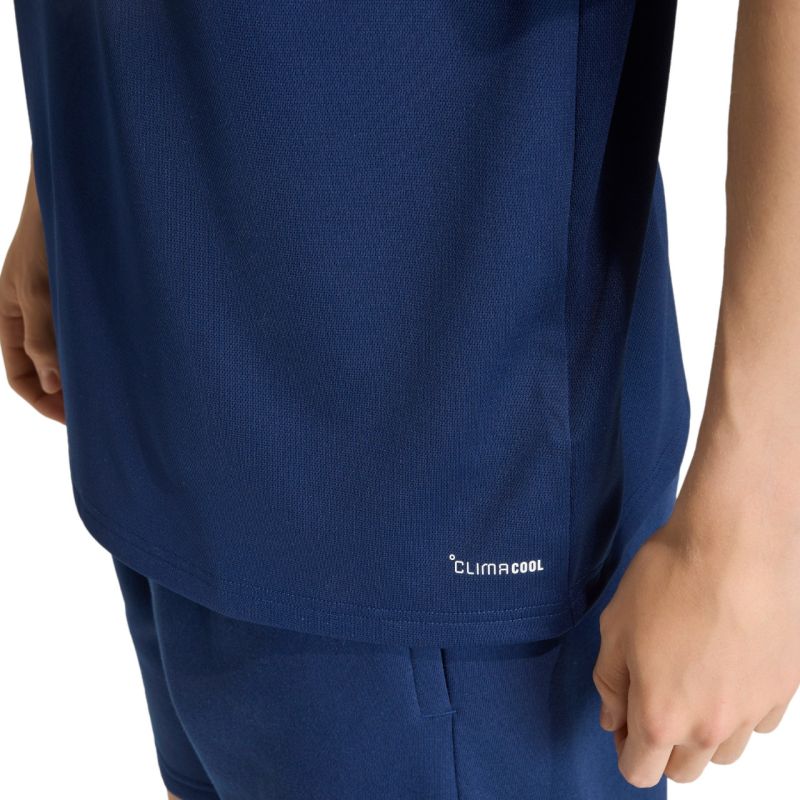 Men's adidas Entrada 26 póló T-shirt navy kék férfi galléros póló JZ6663