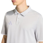 Men's adidas Entrada 26 póló T-shirt szürke férfi galléros póló JZ6662