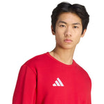 Men's adidas Entrada 26 Sweat Top red piros férfi pulóver JZ6575