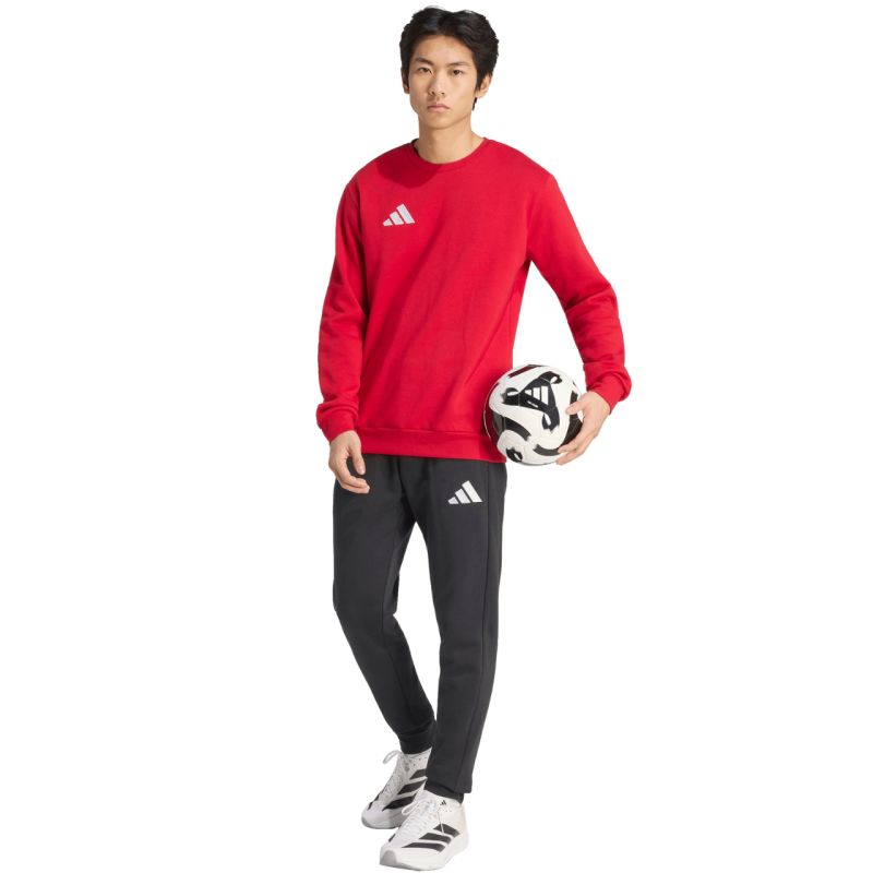 Men's adidas Entrada 26 Sweat Top red piros férfi pulóver JZ6575