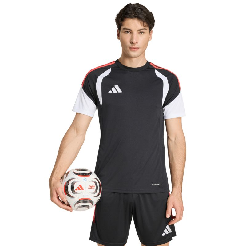 Men's adidas Tiro 26 League Jersey black, white, and piros férfi póló KB1357