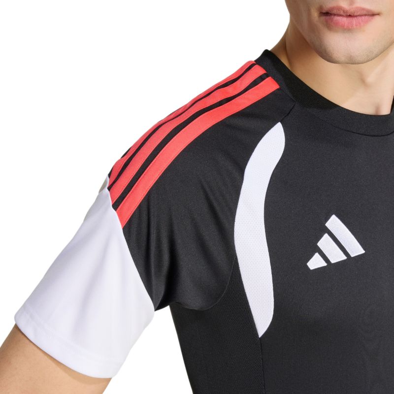 Men's adidas Tiro 26 League Jersey black, white, and piros férfi póló KB1357