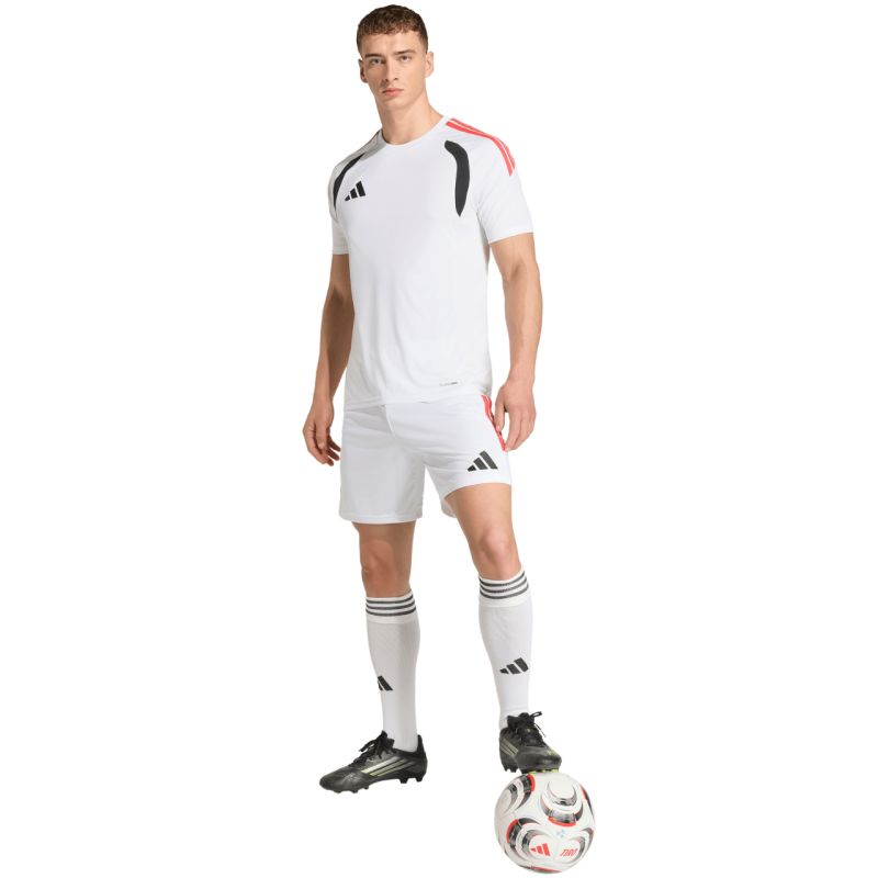 Men's adidas Tiro 26 League Match shorts white and KR0365 piros férfi rövidnadrág