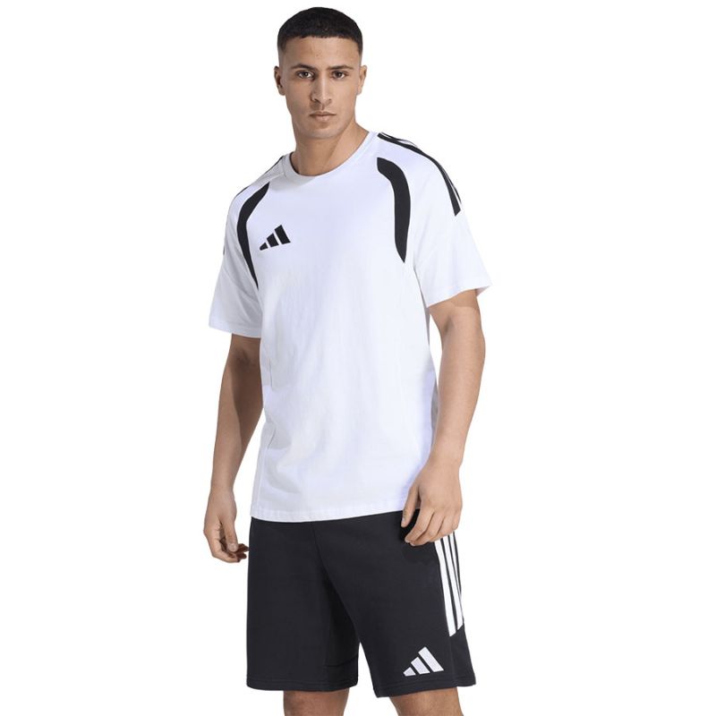 Men's adidas Tiro 26 League Tee white and black fekete férfi póló KC3698