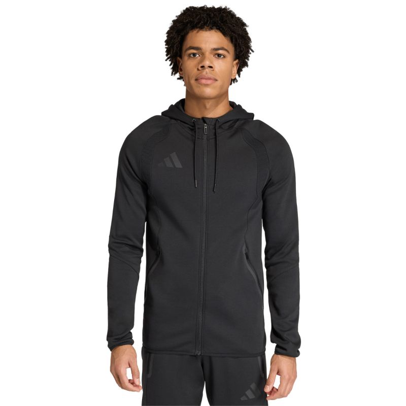 Men's adidas Tiro 26 Travel Sweat Hoodie Black fekete férfi kapucnis pulóver KF6075